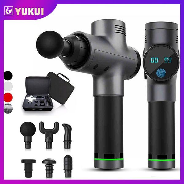 

massage gun yukui high frequency muscle relax body relaxation electric massager with portable bag for fitness
