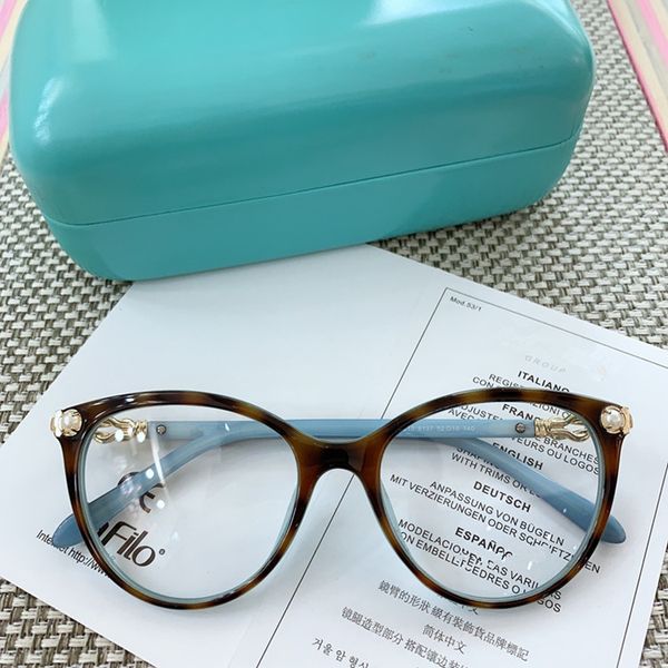 

styl new 2021 exqusite decoration plank tf2213 glasses 52-18-140 packing pearl women italy for glasses prescription frame fullset artif qash, Silver