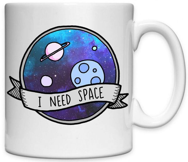 

mugs i need space saturn sketch circle ceramic tea coffee mug