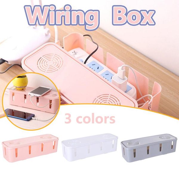 

cable storage box power strip wire case anti-dust charger socket organizer network line storage case charger wire management
