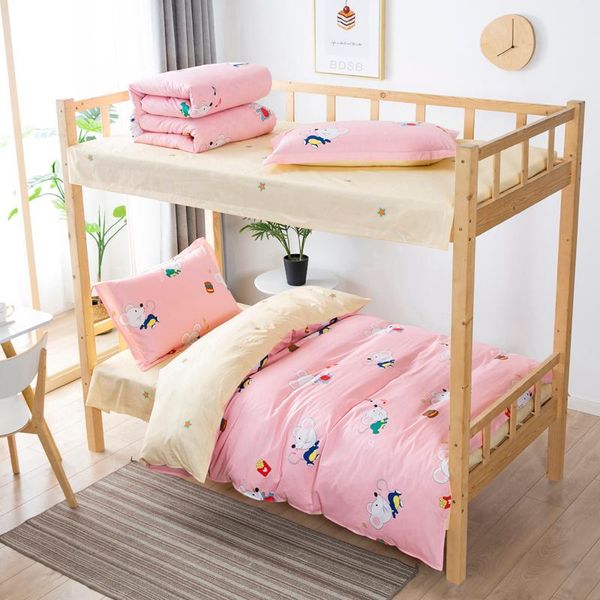 

bedding sets 100%cotton single twin 3pcs set bedroom duvet cover flat bed sheet pillowcase home linings bedclothes cartoons mouse
