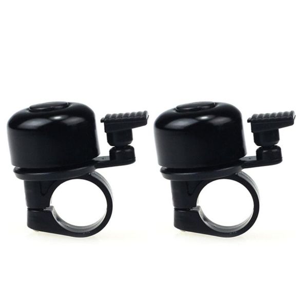 

bike horns 2pc bicycle bells accessory for safety cycling metal ring black bell horn sound alarm outdoor protective ring#40