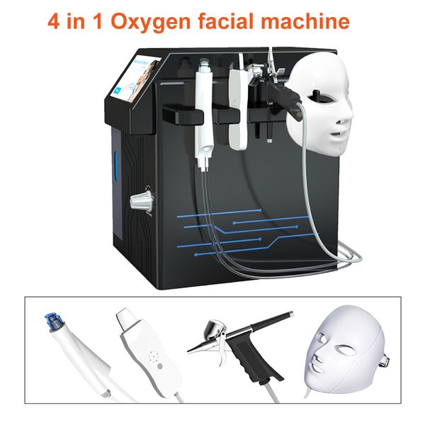 Auqa Oxygen Jet Deep Skin Cleasing Treatment Spa Hydra-Dermabrasionsmaschine Hyperpigmentierung Akneentfernung Mikrodermabrasion Peeling