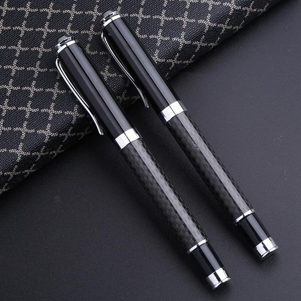 

gel pens cool fancy carbon fiber pen stationery school supply stationary office accessory thing roller ball point ballpen blue black
