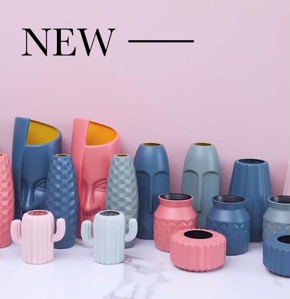 

modern plastic vase home decoration accessories home creative succulent vase nordic thickened fall resistant vases decor