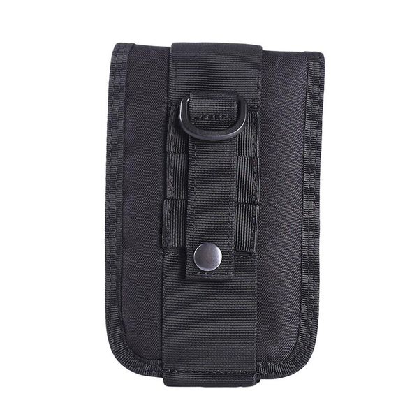 

1pc outdoor portable tactical waist pack shockproof double phone pouch wallet card hand bag camping hunting accessories