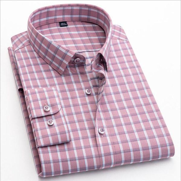 

men's casual shirts leisure plaid shirt for spring long sleeve slim and soft japanese fresh versatile cs05, White;black