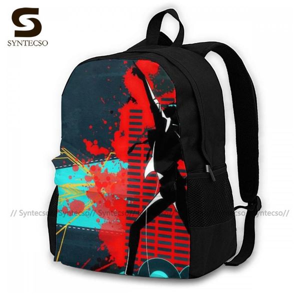 

cowboy bebop backpacks workout runner print backpack cute polyester bags