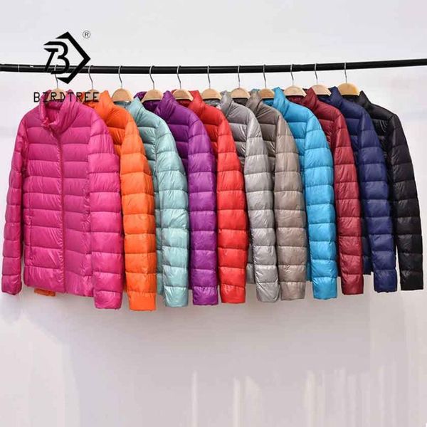 

women's trench coats 2021 arrival winter down parkas solid thin jacket stand collar coat fashion casual zipper short outerwear c96403x, Tan;black