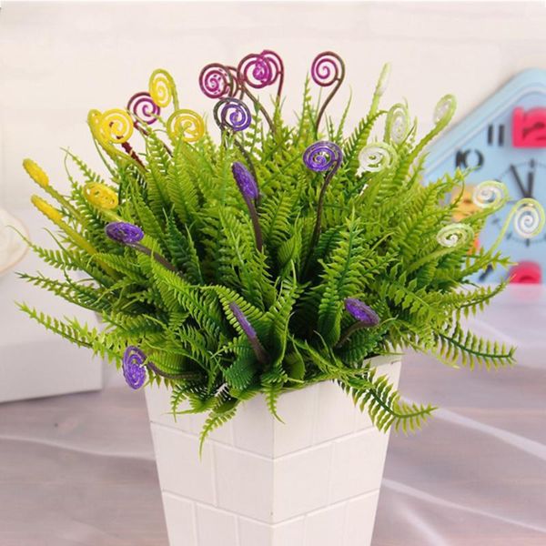 

decorative flowers & wreaths 7 fork artificial plants seahorse flower fake tree branch faux grass leafs wedding diy el restaurant home offic