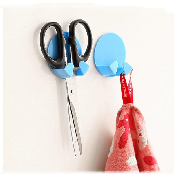 

hooks & rails 2pcs practical self-adhesive power plug socket holder sticky home el wall hanger storage tools hk3