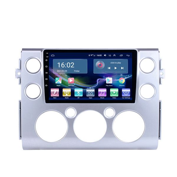 Carro de navegação GPS multimídia Video Player Rádio MirrorLink Áudio Android-10 2din-WiFi-Ram para Toyota FJ Cruiser 2007-2018