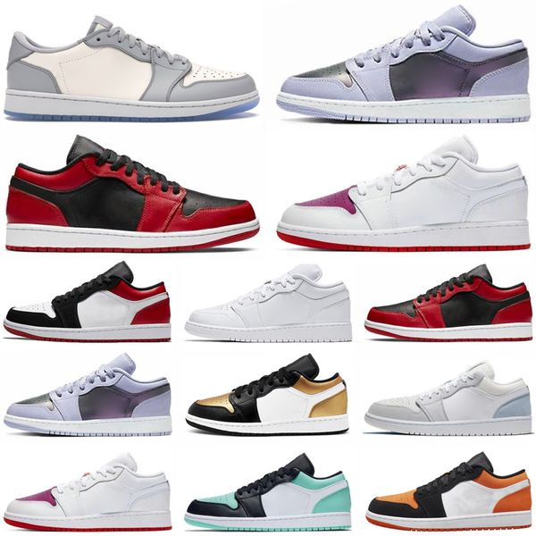 

2021 man womens shoes fearless chicago bred toe obsidian mocha satin retro running shoes 1 1s mens basketball sneakers 36-44