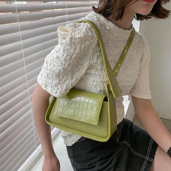 

evening bags vintage crocodile pattern crossbody for women summer shoulder bag trending luxury ladies small flap travel