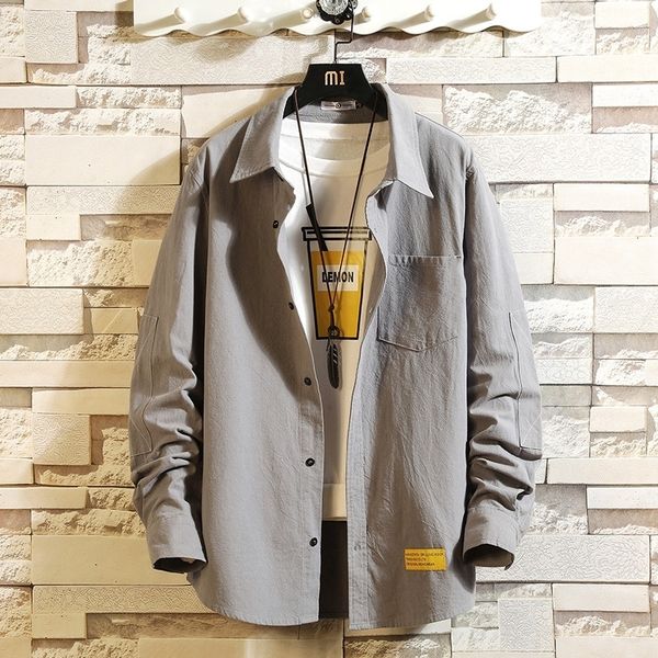 

2021 casual brand white black men's shirts long sleeves new spring autumn plus oversize m-5xl yeah