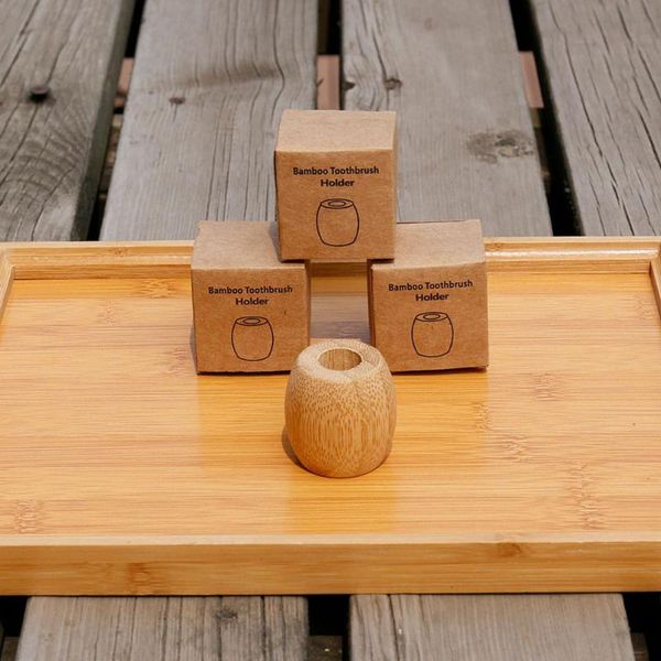 

toothbrush holders eco-friendly bamboo base case wooden holder tools qjs shop