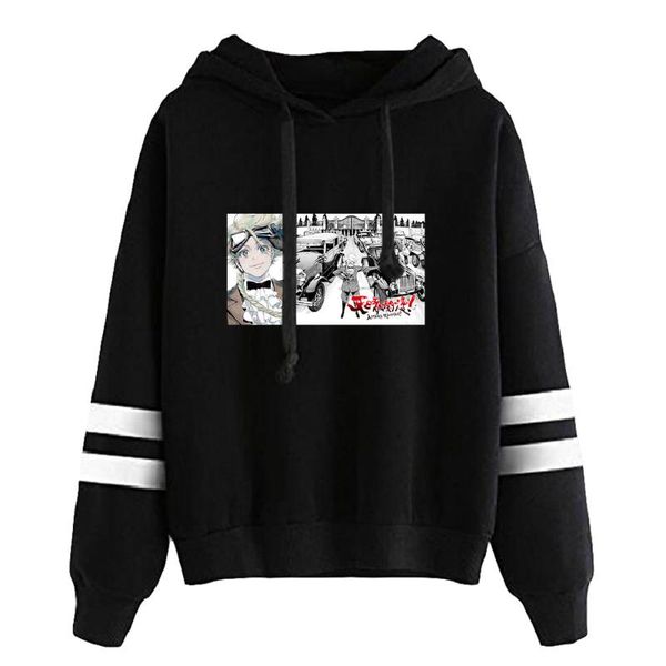 

women's hoodies & sweatshirts appare-ranman fashion printed women/men harajuku long sleeve hooded casual streetwear clothes, Black