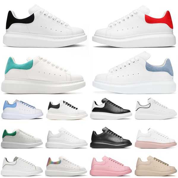 

2022 designer white off black shoes classic suede velvet leather women mens flats platform oversized alexanders espadrille flat sole sneaker
