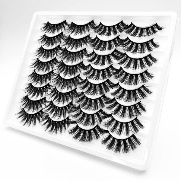 

false eyelashes 16pairs 3d mink lashes faux dramatic volume eyelash extension