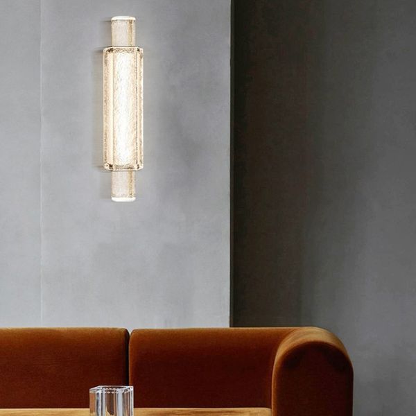 

2021 modern lamp luxury background wall bedside crystal living room staircase aisle l lobby decorative