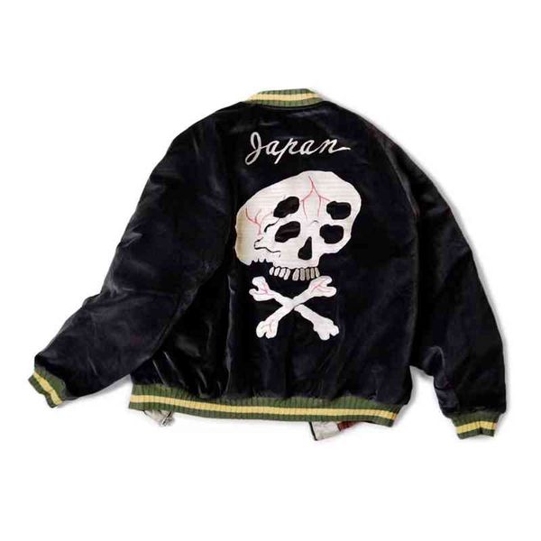 

21aw kapital hirata hehong velvet with cotton vulcanized biezhen yokosuka skeleton embroidery jacket, Black;brown