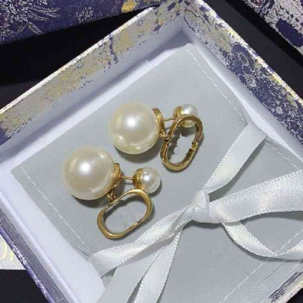 

factory specials aa designer 2021 pearl earrings brass earrings female 925 silver needle bkx2 ys5c, Golden