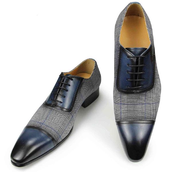 

dress shoes autumn shoes for men elgant wedding evening party fashion vintage mixed denim patchwork height increasing shopping x9d6, Black