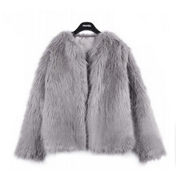 

imitation fur women's artificial multi-color optional low-key luxury short with connotation 211207, Black