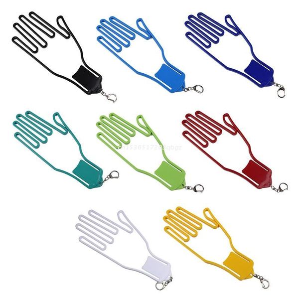 

golf training aids plastic glove holder with key chain golfer tool keeper rack dryer hanger stretcher accessory dropship