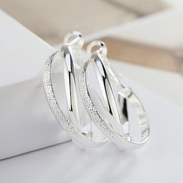 

hoop & huggie vintage cross matte earrings gold silver color for women earing jewelry earings earring kolczyki jl1213, Golden;silver