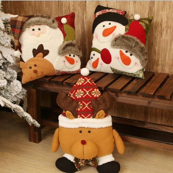 

35x35cm christmas vintage pillow sofa car throw cushion xmas home decorations sale