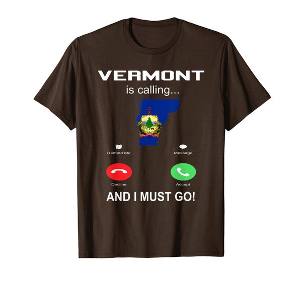 

vermont vt is calling funny shirt womens men phone screen t-shirt, White;black