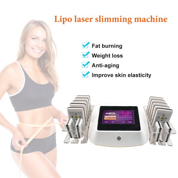 14 Paddles I Lipo Lazer Kaybetmek Kilo Zayıflama 650nm Diyot Lipolaser Makinesi Ev Salon Kullanımı için