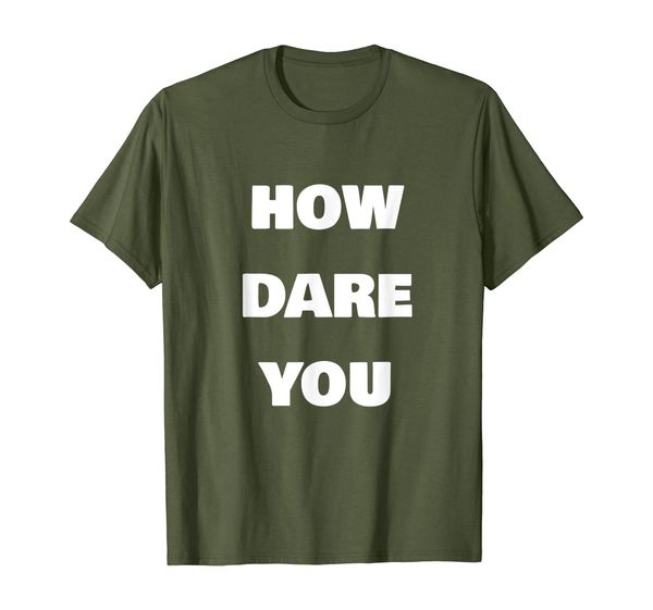 

HOW DARE YOU Climate Change Protest Strike T-Shirt, Mainly pictures