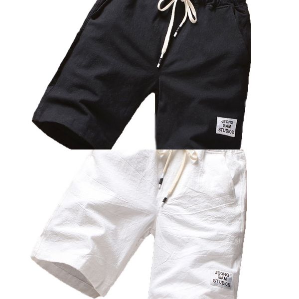 

cortos hombre pantalones mens beach pants sports breathable fashion pants summer fitness running short masculino c0222, White;black