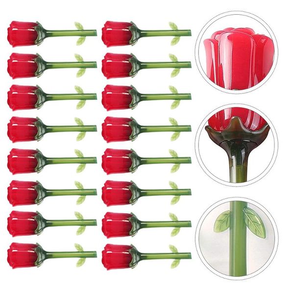 

storage bottles & jars 16pcs rose lip gloss subpackaging tube empty bottle