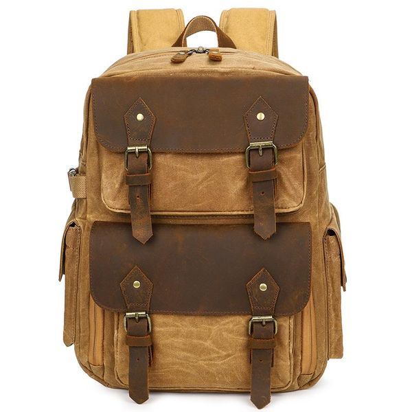 

backpack pography retro waterproof batik canvas w usb port fit 15.6inch lapmen camera bag carry case for canon nikon dslr