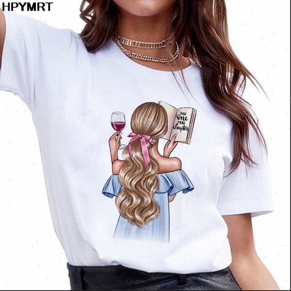 

2021 new summer harajuku graphic t shirt women elegant girl print t shirt fashion tshirt tee female ropa mujer clothing, White