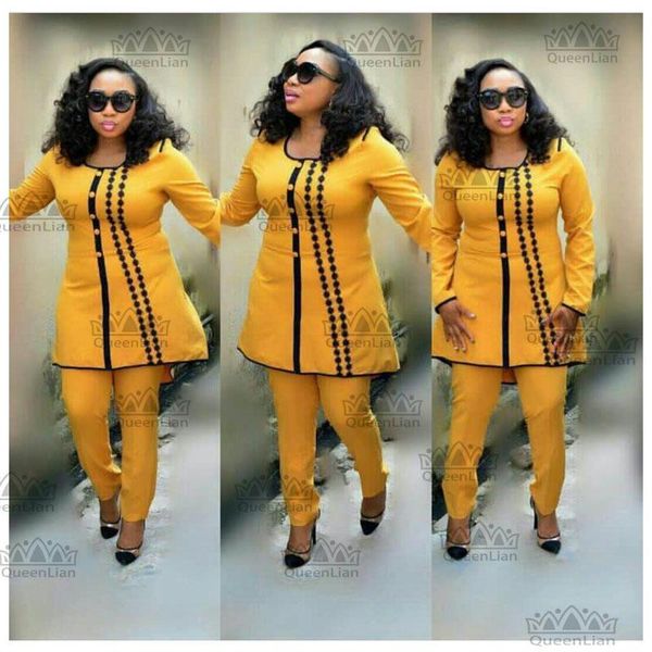 

ethnic clothing 3 size 2021 african dashiki suit big elastic autumn design long sleeve nice embroidered bazin for lady, Red