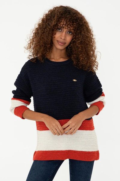 

women's sweaters original us. assn. sweater pullover women uspa logo regular fit long sleeve season autumn winter spring classic, White;black