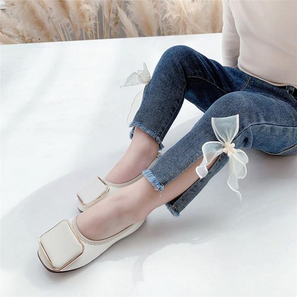 

jeans kids appliques toddler girl bow for girls casual style baby clothes spring autumn, Blue