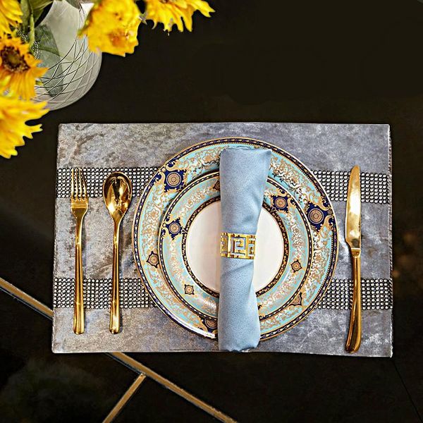 

dinnerware sets nordic western tableware set light luxury steak knife and fork plate home european american high-end model room up