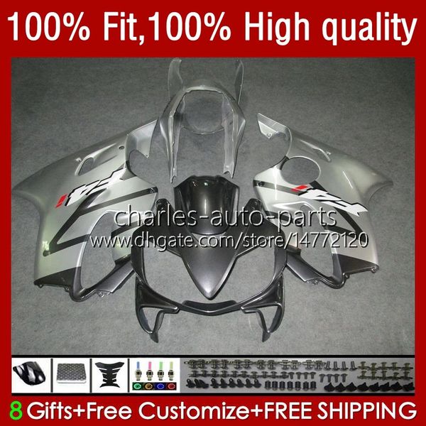 Fairings de Molde de Injeção para Honda CBR 600 F4I FS CC F4 I 600f4i CBR600 F4i Gray Silver 04 05 06 07 55NO.49 CBR600F4I 600cc 2004 2005 2006 2007 CBR600FS 04-07 OEM Kit