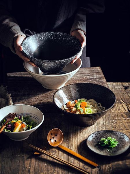 

bowls ceramic bowl dinner noodle big tableware japanese style