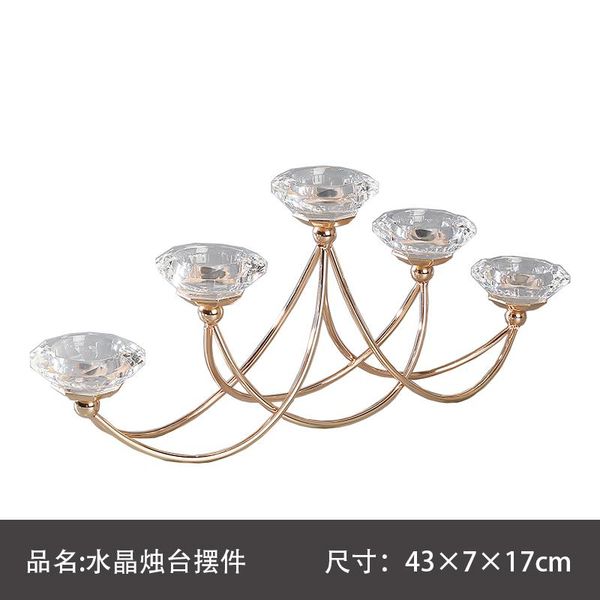 

crystal clear creative candle holders modern wedding decoration geometric decor dining table bougeoir candle holders eh50ch