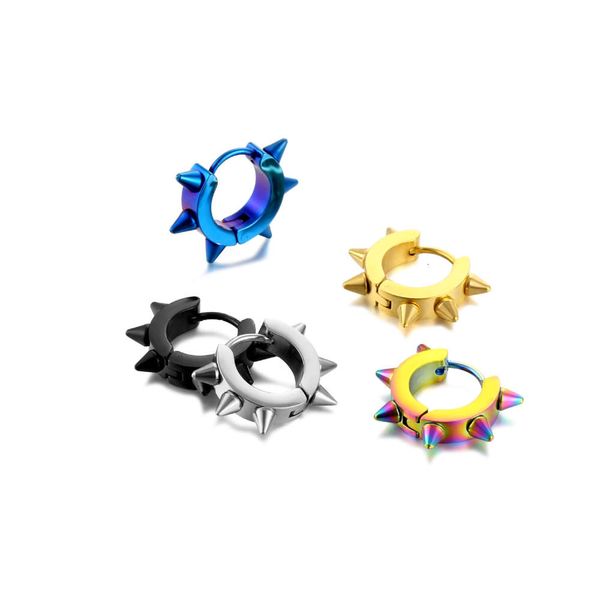 

mainstream rivet taper buckle stainless steel double sided earrings