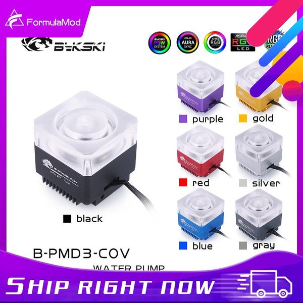 

fans & coolings bykski pwm ddc pump, for computer water cooling, 5v argb lighting, maximum flow 600l/h, lift 6 meter, b-pmd3-cov