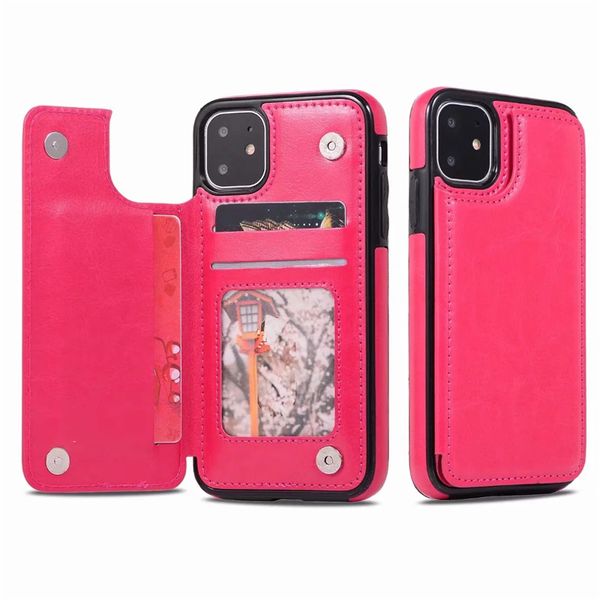 

luxury pu leather phone case for iphone 12 11 pro max wallet case for iphone xr xs se cover kickstand with card slots