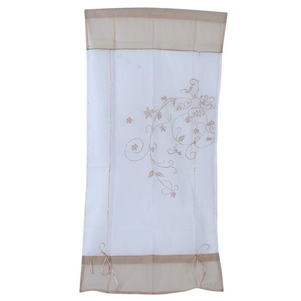 

curtain & drapes roman floral embroidered kitchen sheer voile for living room bedroom window home decoation