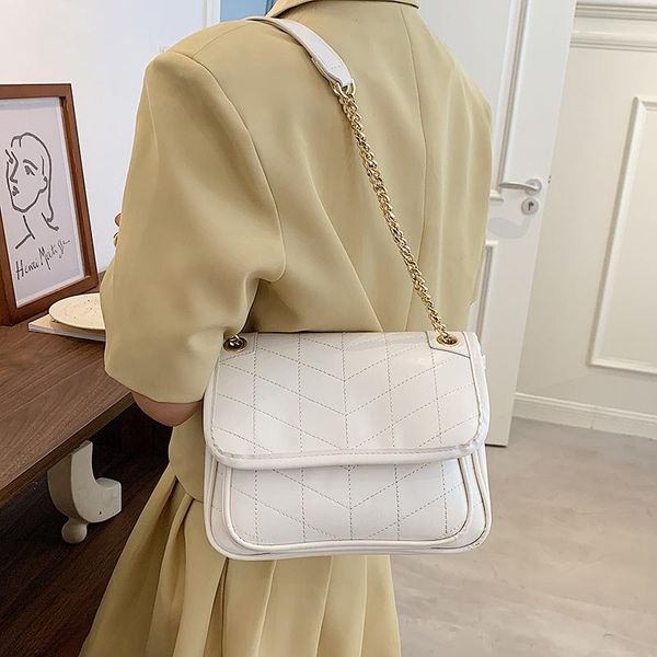 

evening bags western style ladies luxury chain bag 2021 trendy shoulder casual pure color small ins summer